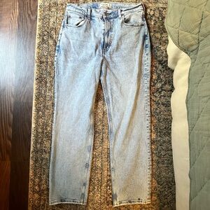 Abercrombie & Fitch Ankle Straight Ultra High Rise Jeans